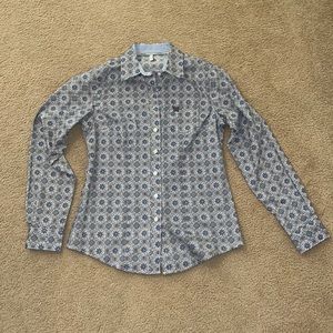 Women’s Cinch Purple & Blue Paisley Long Sleeve Button Up Shirt